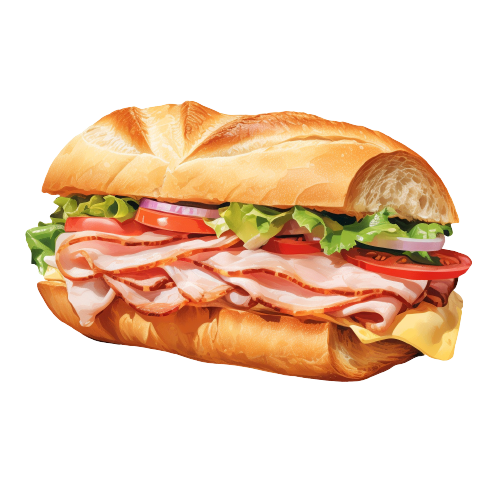 ساندویچ ژامبون مرغ